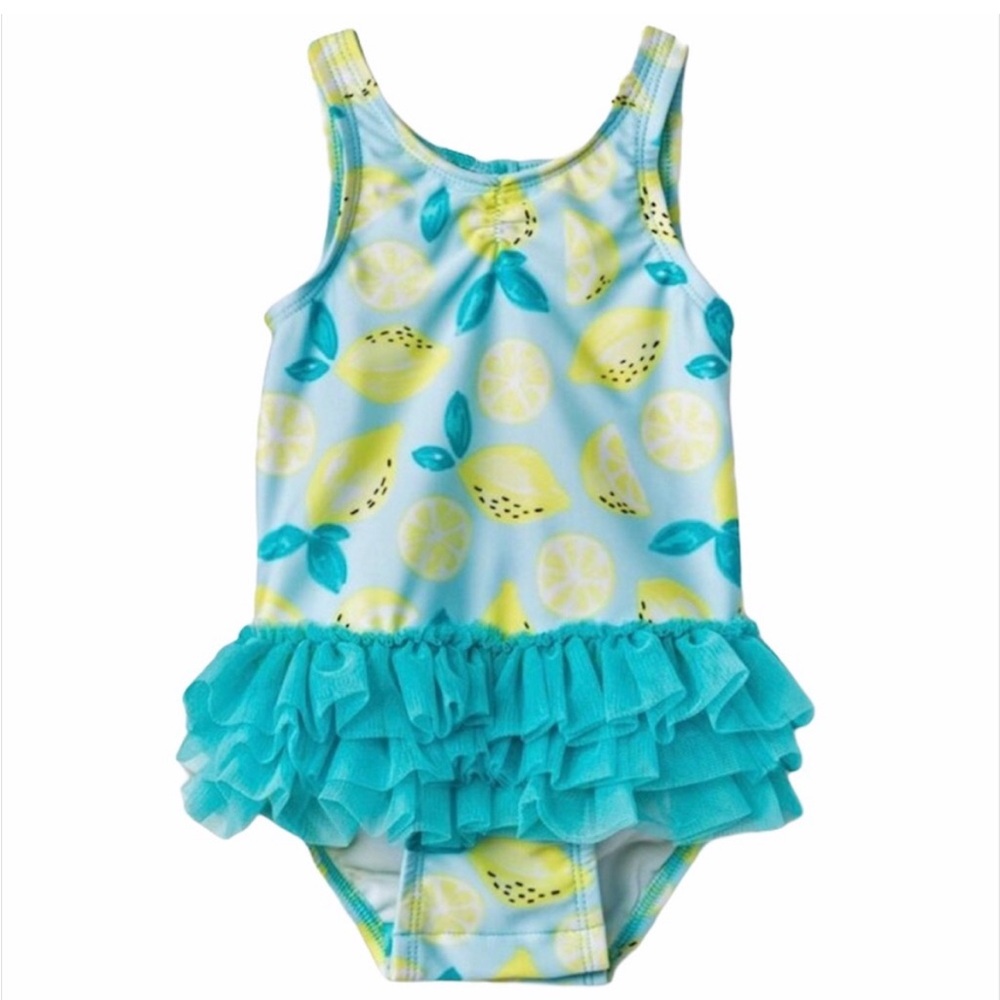 Cat & Jack 6-9M Girls Lemon Swimsuit